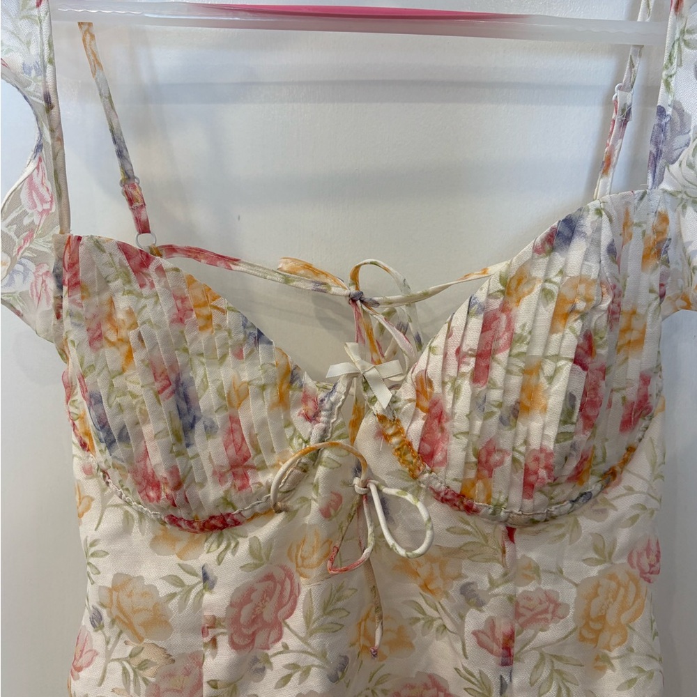 For Love And Lemons Floral Mini Dress - Picture 2 of 7